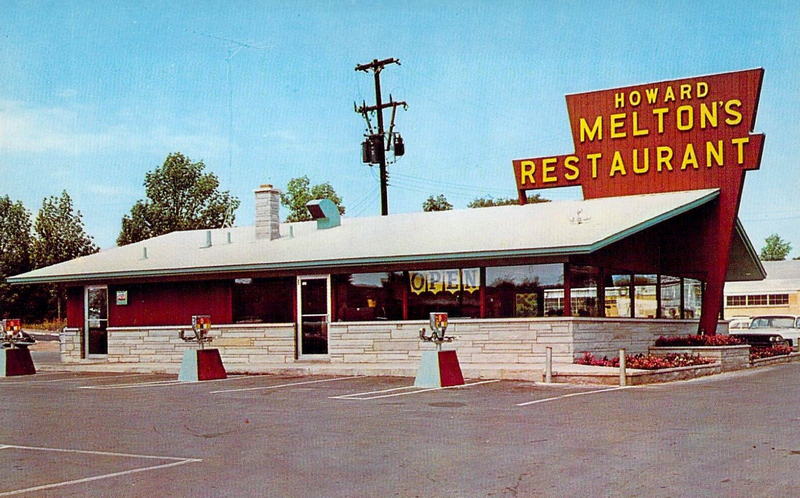 Howard Meltons Restaurant - Old Postcard